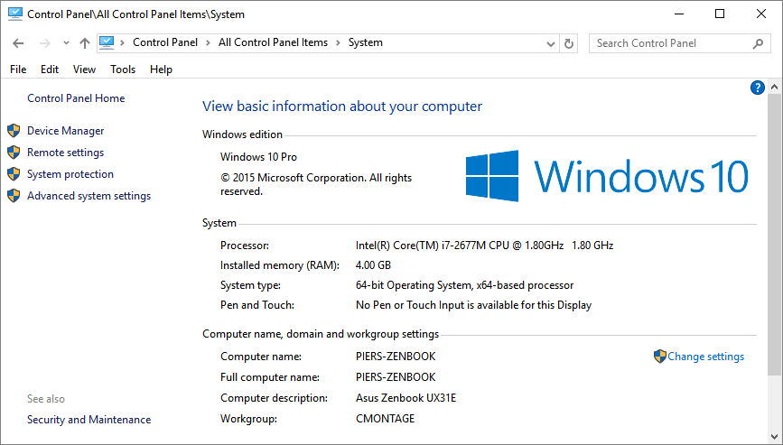 System Information