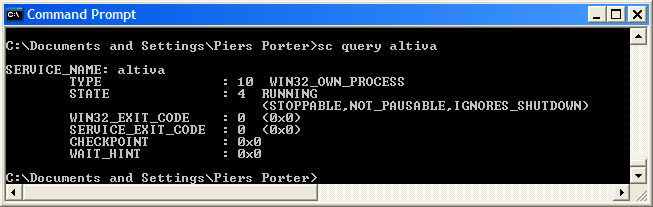 Service Control via DOS prompt